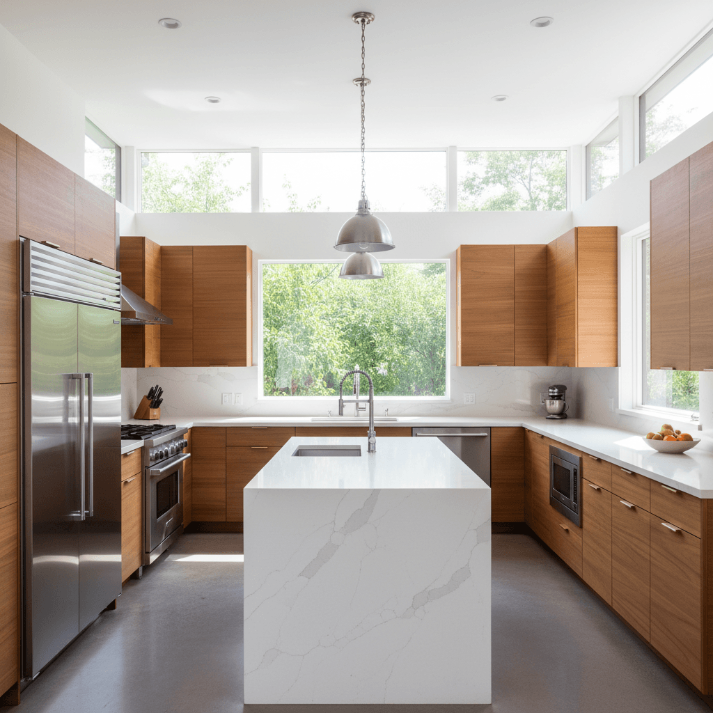 Custom kitchen cabinets with professional installation